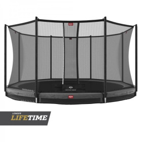Cama elastica BERG Inground Favorit 380 + Red Comfort Gris