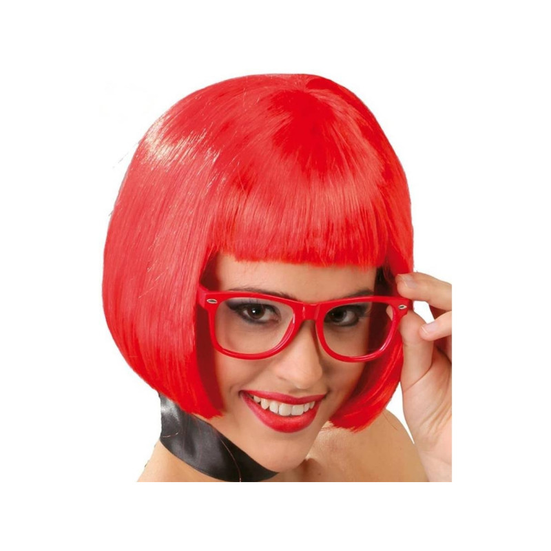 Peluca Media Melena Roja