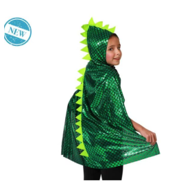 Capa Con Capucha Dinosaurio
