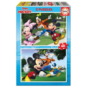 Puzzle 2X48 Mickey&Friends