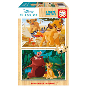 Puzzle Rey León 2x25 Pzs