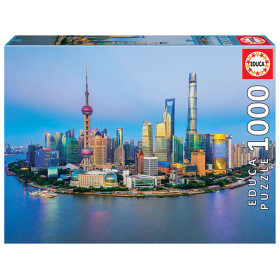 Puzzle Shanghai Al Atardecer 1000 Pzs
