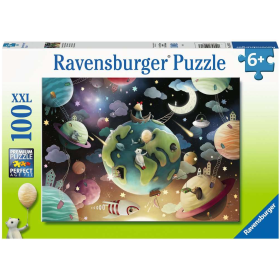 Puzzles Planetas Fantásticos Xxl 100 Pzs  De Ravensburger
