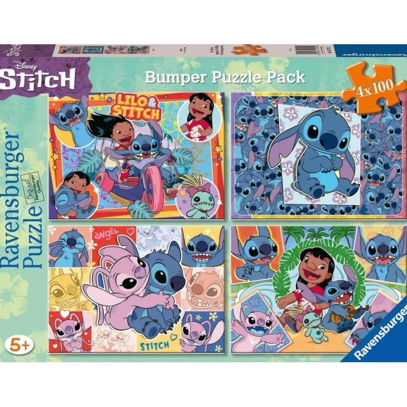 Puzzle Stitch Bumper Pack 4x100 Pzs De Ravensburger