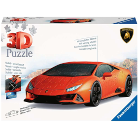 Puzzle 3D Lamborghini Huracán Naranja 156 Pzs