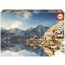 Puzzle Invierno En Hallstatt 1500 Pzs De Ravensburger