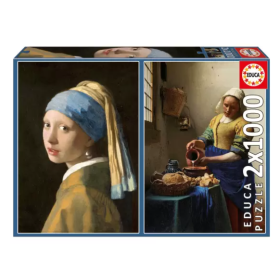 Puzzle Vermeer 2x1000 Pzs De Educa