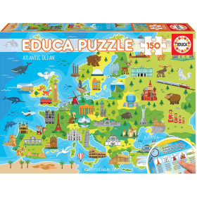 Puzzle Mapa De Europa 100 Pzs De Educa