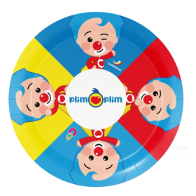 Platos Payaso Plim Plim 18 Cm 8 Uds