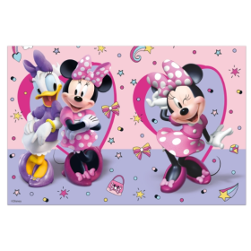 Mantel Plastico Minnie 120x180 Cm De Fiesta y Cumpleaños