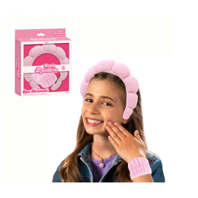 Beauty Routine Set Diadema Y Muñequera Cuidado Facial De Nice Group