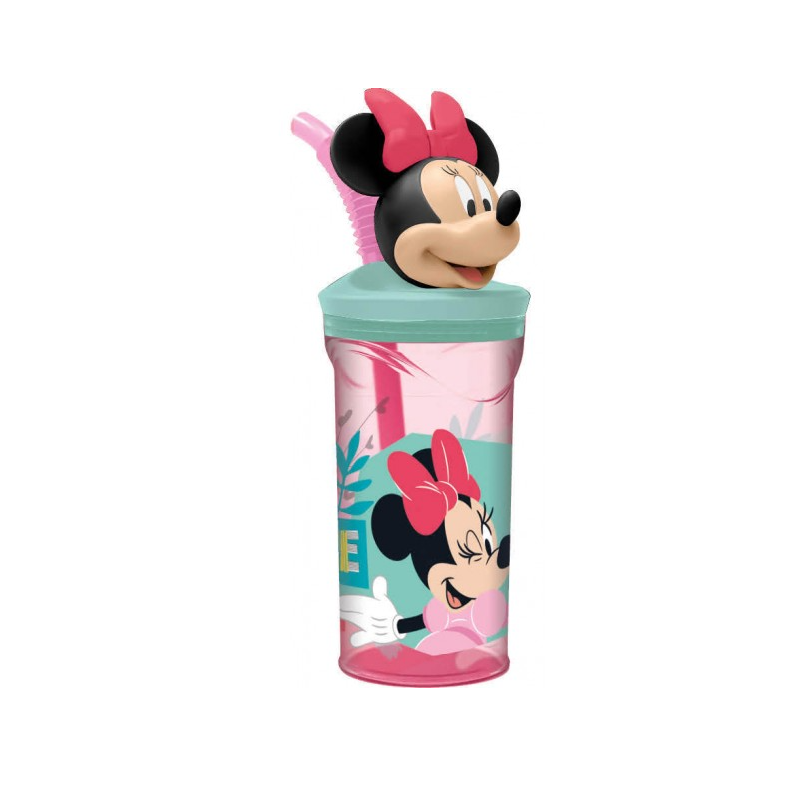 Vaso Minnie Mouse 3D Con PajitaDe Vuelta Al Cole