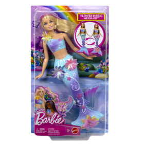 Barbie Sirena Mágica De Flores De Mattel