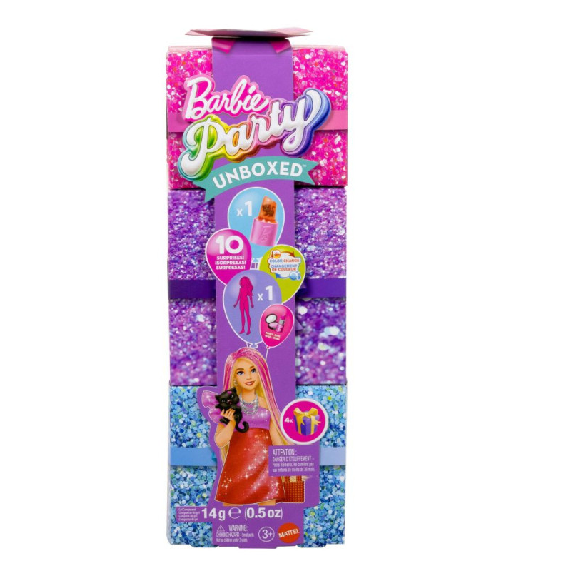 Barbie Party Unboxed Rojo De Mattel