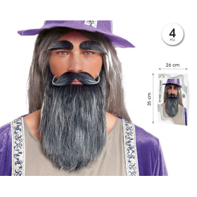 Set Barba Y Cejas Gris