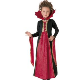 Disfraz Vampiresa Gotica Roja Infantil Talla 3-4 Años De Rubies
