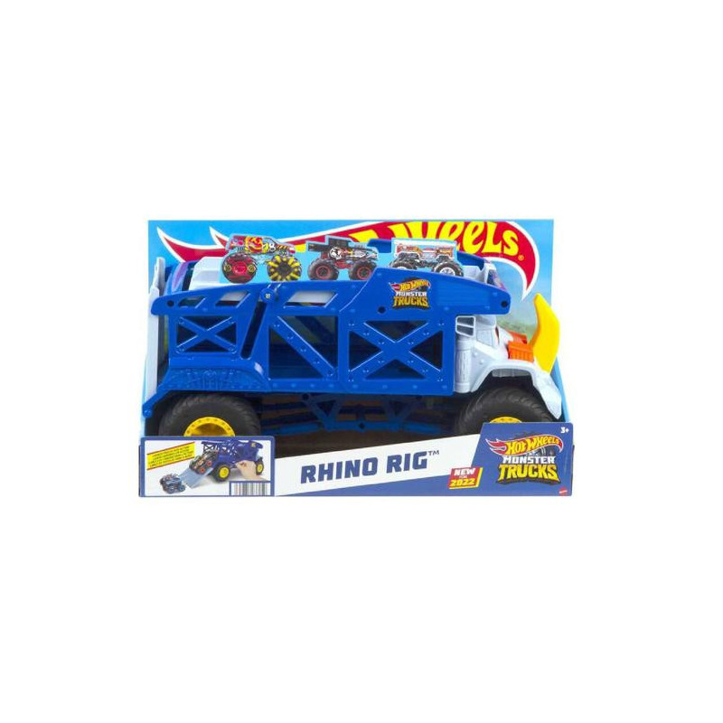 HOT WHEELS CAMION MONSTER TRUCK RHINO RIG