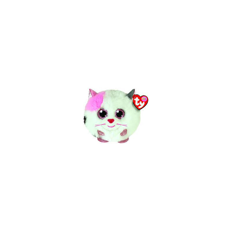 TY PUFFIES MUFFIN WHITE CAT 10 CM