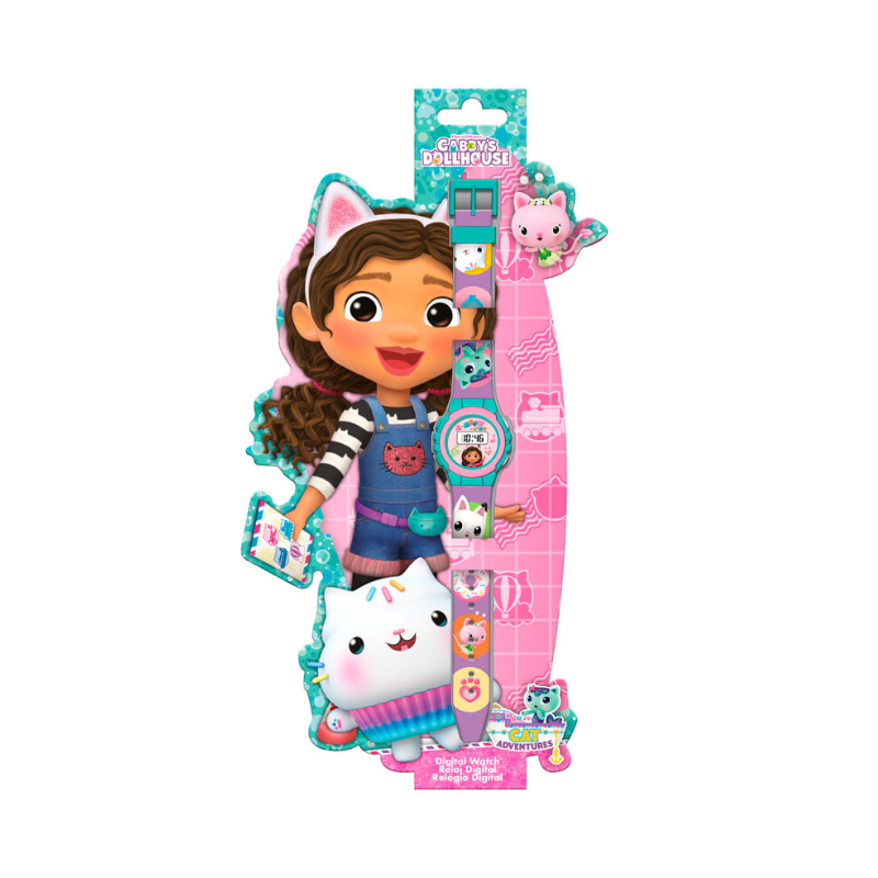 RELOJ DIGITAL KE02 GABBY´S DOLLHOUSE
