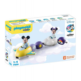 Playmobil 1.2.3 Disney Mickey y Minnie Tren Nube