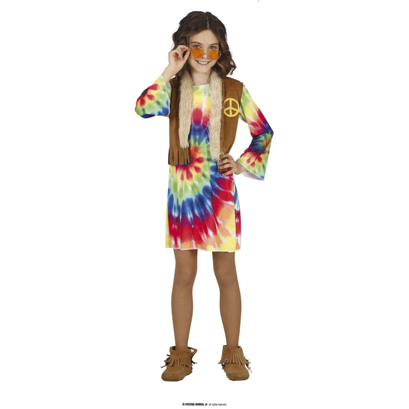 Disfraz Hippie Infantil 7-9 Años