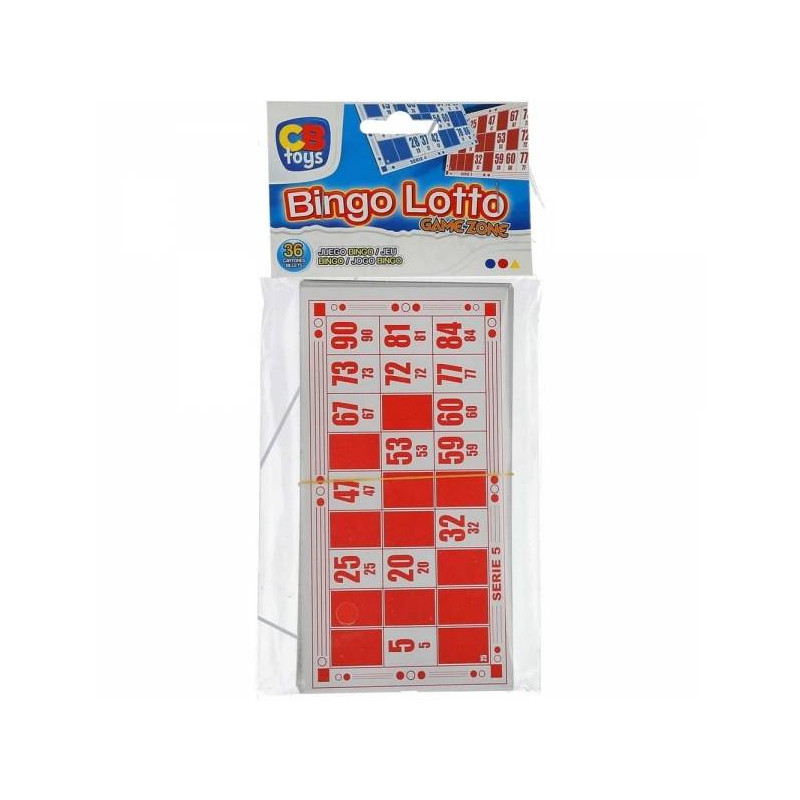 Blíster 36 Cartones Para Bingo 20x10