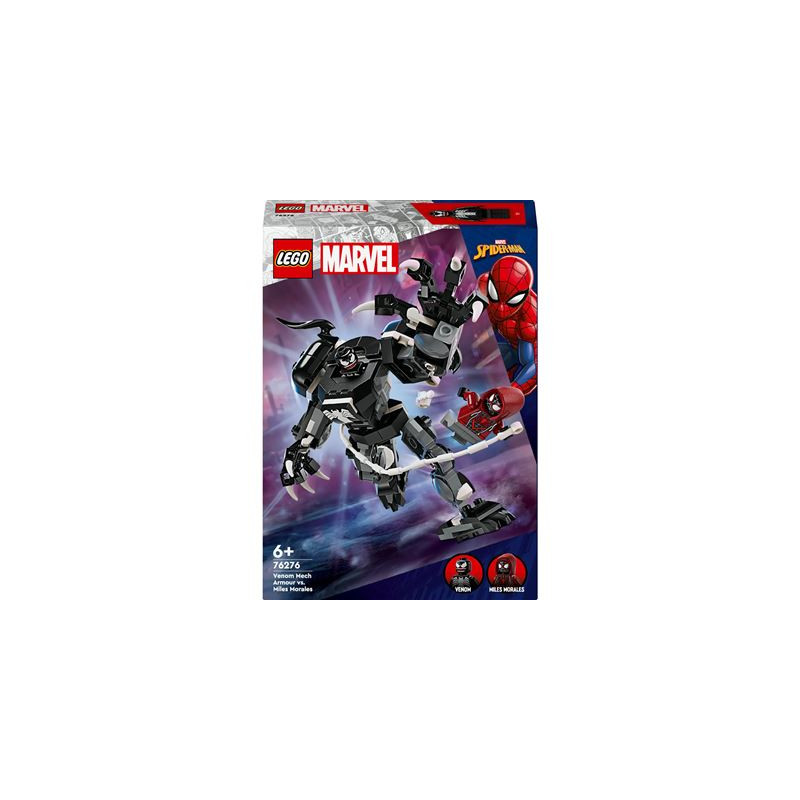 Armadura Robótica de Venom VS Miles LEGO Marvel