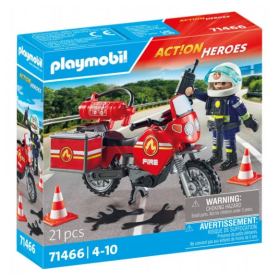 Moto De Bomberos Playmobil