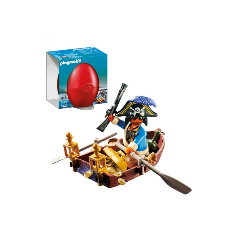 Pirata Con Bote Playmobil
