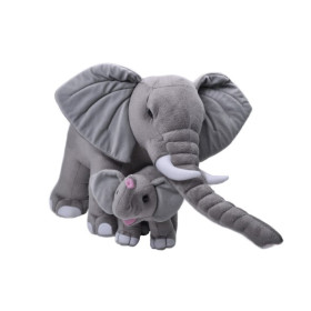 Peluche Mamá y Bebé Jumbo Elefante