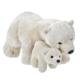 Peluche Mamá y Bebé Oso Polar