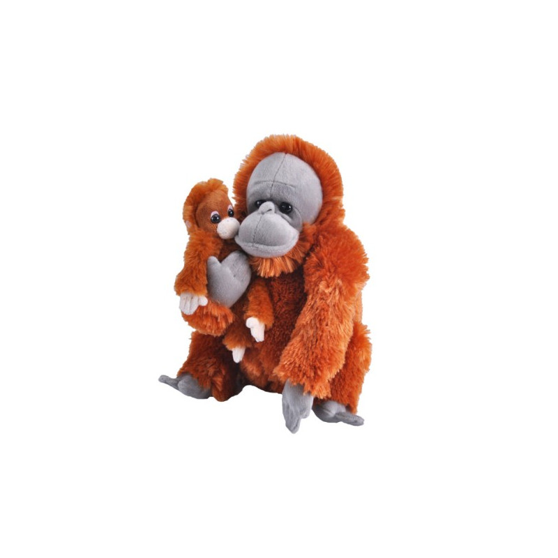 Peluche Mamá y Bebé Orangután